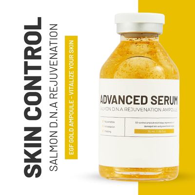 BRUN SD - Control Salmon DNA Ampoule - Micro Needling Korean Serum Booster for Face and Body to Use with and without Derma Pen Microneedling Skin Care Serum 1.18 fl.oz