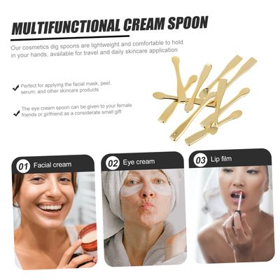 BIUDECO 10Pcs Beauty Cosmetics Spoons Facial Cream Applicator Tools for Skin Care Makeup Scoops for Creams and Masks for Women and Girls