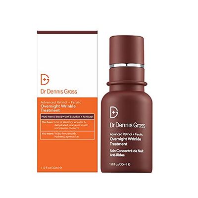 Dr Dennis Gross Advanced Retinol + Ferulic Overnight Wrinkle Treatment: Visibly Firm, Restore Hydration &amp; Reduce the Look of Wrinkles, 1 oz