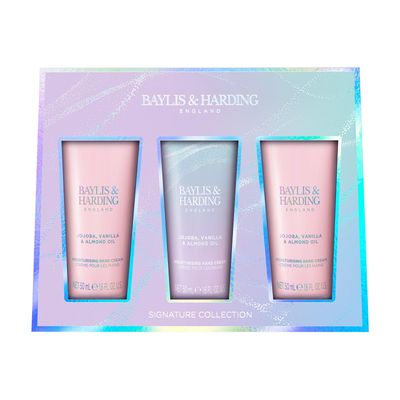 Baylis &amp; Harding Gift Set for Women - Hand Care Pack - Jojoba, Vanilla &amp; Almond Oil, 3-Pack
