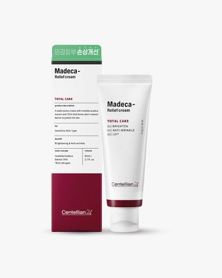 CENTELLIAN 24 Relief Cream (2.7fl oz) - Moisturizer for All Skin Types. Korean Skin Care for Barrier Repair and Enhanced Elasticity. TECA, Asiatica (Cica)