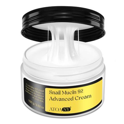 Btefls Snail Mucin Moisturizer 92% Snail Cream Essence Filtrate Daily Face Gel Serum for Dull Skin &amp; Fine Lines - 3.52oz