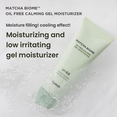 [heimish] Matcha Biome Oil-Free Calming Gel Moisturizer 3.38 fl.oz / 100 ml | Oil Free, Pore and Sebum Control | Moisturizing, Cooling Gel Cream, Natural Ingredients, Soothing Cream, Korean Skincare