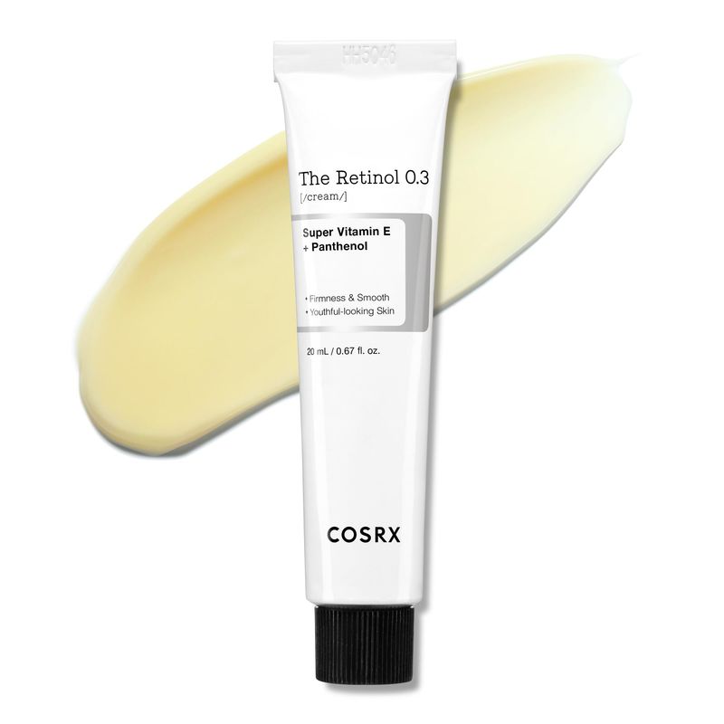 COSRX Retinol Cream, 0.67 Oz, Anti-aging Eye &amp; Neck Cream with Retinoid Treatment to Firm Skin, Reduce Wrinkles, Fine Lines, Signs of Aging, Gentle Daily Korean Skin Care (Retinol 0.3% Cream)