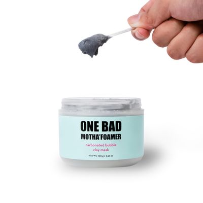 Elizabeth Mott Carbonated Bubble Clay Mask For Face - Charcoal Deep Pore Cleansing For Acne, Blackheads, Breakouts &amp; Reducing Pores - Cruelty-Free Korean Face Mask, 3.53 oz