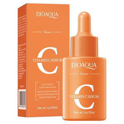 BIOAQUA Vitamin C Facial Serum Hyaluronic Acid Essence Anti-Aging Moisturizing Face Skin Care 30ml / 1fl.oz