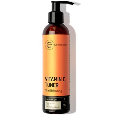 Eve Hansen Vitamin C Toner for face | 8 oz Hydrating Facial Toner &amp; PH Balancing Pore Minimizer with Anti Aging Aloe, Citric Acid &amp; Tea Tree | Skin &amp; Face Toner for All Skin Types &amp; Even, Clear Skin