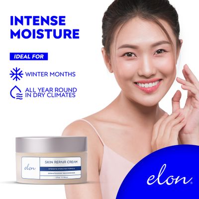 Elon Skin Repair Cream | Hydrating Cream for Hands &amp; Body | Dermatologist Recommended (5 oz)