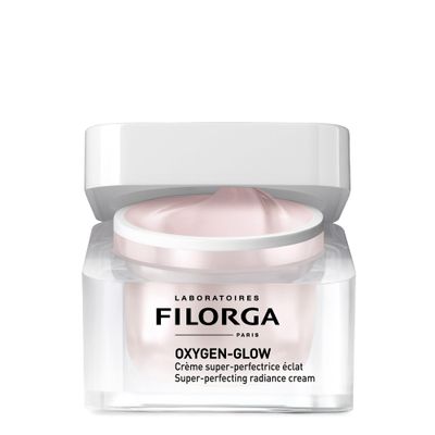 Filorga Oxygen-Glow Super-Perfecting Radiance Daily Skin Cream, Hydrating Treatment with a Moisturizing Boost of Hyaluronic Acid and Detoxifying Enzymes for a Flawless, Wrinkle No Face, 1.69 fl. oz.