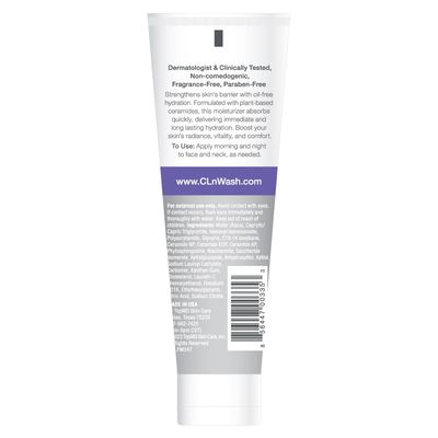 CLn Facial Moisturizer - Soothes &amp; Calms Skin, Helps Reduce Appearance of Redness, Locks in Moisture without Clogging Pores, Dermatologist &amp; Clinically Tested, 3.4 oz.