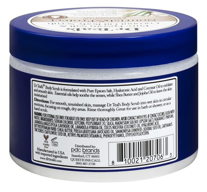 Dr. Teal's Body Scrub Nourish &amp; Protect 16 Ounce Jar