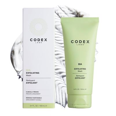 Codex Labs Bia Exfoliating Face Wash 2.0 - Gentle Facial Cleanser for Women, Dry &amp; Sensitive Skin - Vegan Face Cleanser with Jojoba &amp; Milk Thistle, All Skin Types, Cruelty-Free Skincare (3.4oz)