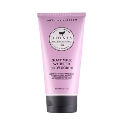 Dionis Goat Milk Skincare Scented Whipped Body Scrubs (6 oz) - Intensely Hydrating and Softens Skin, Made in the USA, Cruelty free, Paraben free (Lavender Blossom)