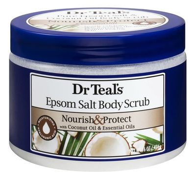 Dr. Teal&#39;s Body Scrub Nourish &amp; Protect 16 Ounce Jar