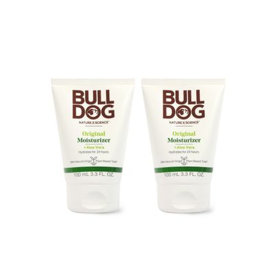 Bulldog Mens Skincare and Grooming Original Facial Moisturizer, 3.3 Fluid Ounce - Pack of 2