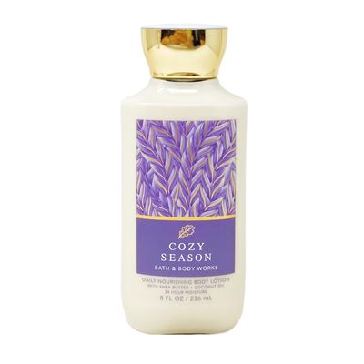 Bath and Body Works Cozy Season Super Smooth Body Lotion Sets Gift For Women 8 Oz (Cozy Season)