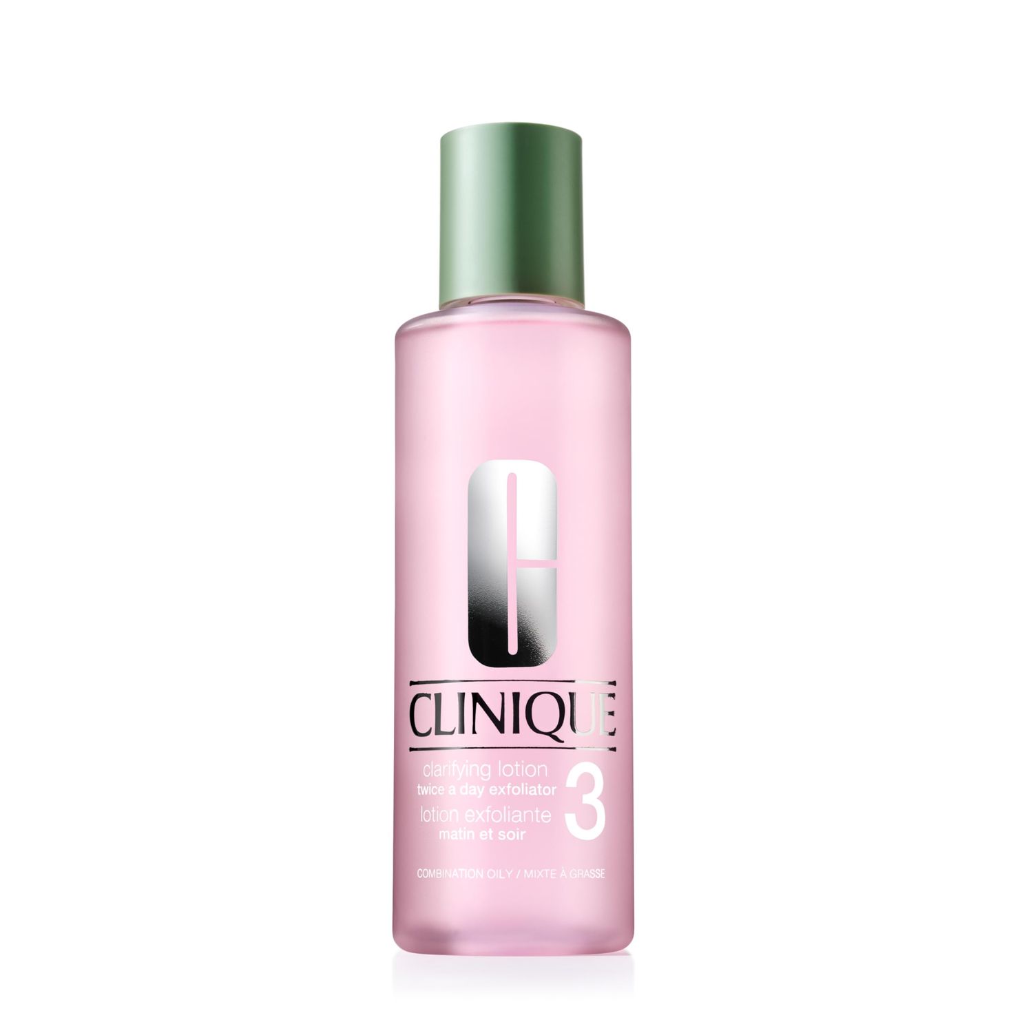 Clinique 3-Step Clarifying Lotion Face Exfoliator For Combination Oily Skin Types, Combination Oily Skin, 13.5 Fl Oz