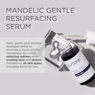 Glytone Micro-Peel Mandelic Gentle Resurfacing Serum - With 10% Mandelic Acid - For Redness-Prone Skin - Vegan, Paraben &amp; Fragrance-Free - 1 fl. oz.