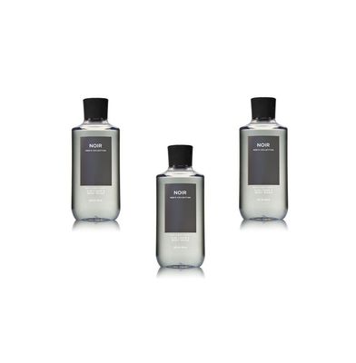Bath &amp; Body Works Noir 2-in-1 Hair + Body Wash Shower Gel Pack of 3