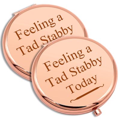 2 PCSDental Gift for Women Dentist Gifts Compact Makeup Mirror Dental Hygienist Gifts Dental Assistant Gifts Dental Student Gifts Folding Makeup Mirror for Women Birthday Christmas Graduation Gifts