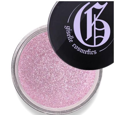 Giselle Cosmetics Silver Pink Mineral Loose Eyeshadow - Organic Sparkle and Shimmer Eyeshadow Palette - Highlighter Makeup with Light Pink, Purple, Lavender, Rose Gold, Metallic &amp; Hot Pink Tones