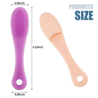 2-Pack Silicone Face Cleaner Nose Blackhead Remover Face Scrubber Nose Pore Brush Finger Scruber Tool