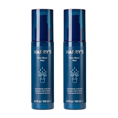 Harry&#39;s Post Shave Mist, Alcohol-Free Formula made with Aloe, Eucalyputus, and Tea Tree, 3.4 Fl. Oz, Pack of 2