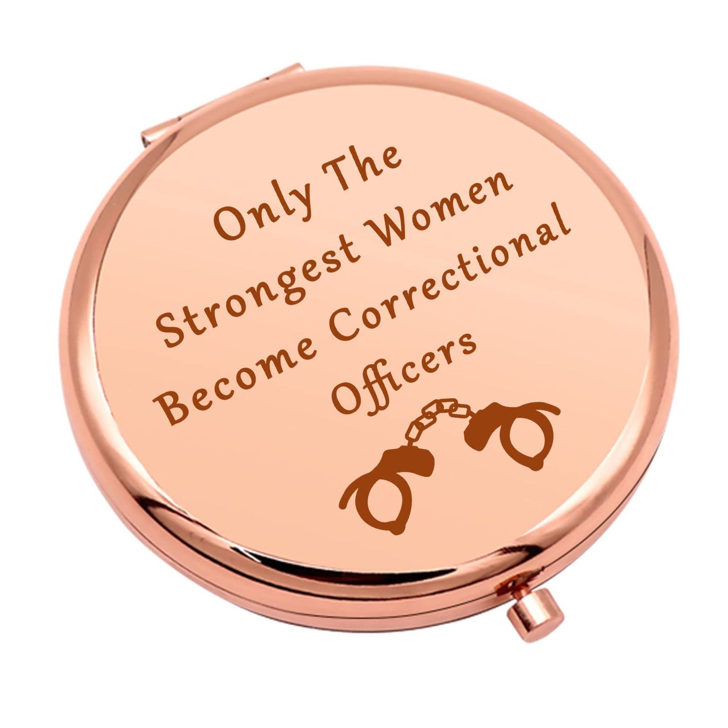 Correctional Officer Gift for Women Police Officer Thank You Gift Compact Makeup Mirror for Mom Wife Daughter Prison Officer Gift Folding Makeup Mirror Christmas Thanksgiving Birthday Gifts