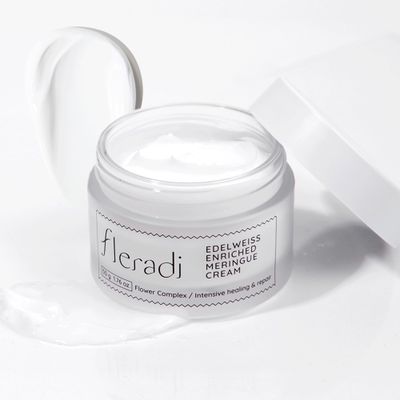 fleradi Edelweiss Face Cream for Women and Men - Korean Night Moisturizer with 30% Edelweiss Extract (Natural Power), Deep Hydration for Dry Skin (Advanced Barrier Care)