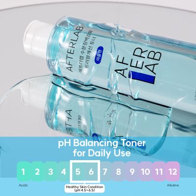 AFTERLAB Hydrating Barrier Clarifying Toner Azulene - PH5.5 Water-Based Hydrating Toner for Soothing Skin and Reducing Breakouts - Korean Skin Care Toner (6.76 Fl Oz)