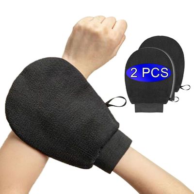 Exfoliating Mitts 2Pcs, Body Scrub Gloves for Bath or Shower, Men&#39;s Women&#39;s Deep Clean Exfoliating Tool to Remove Dead Skin and Dirt, Home Spa Exfoliating Gloves for Self-Tanning