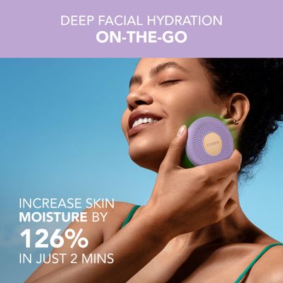 FOREO UFO 3 go Travel-friendly Face Mask Skincare Device - Face Moisturiser - Anti-Aging - Red Light - Warming - Facial Massage - Compact - App-connected - Lavender