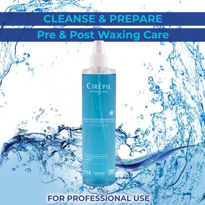 Cirepil - Pre &amp; Post - Purifying Blue Lotion - 250ml / 8.45 fl oz - Cleanses and Prepares the Skin - Pre-Waxing &amp; Post-Waxing