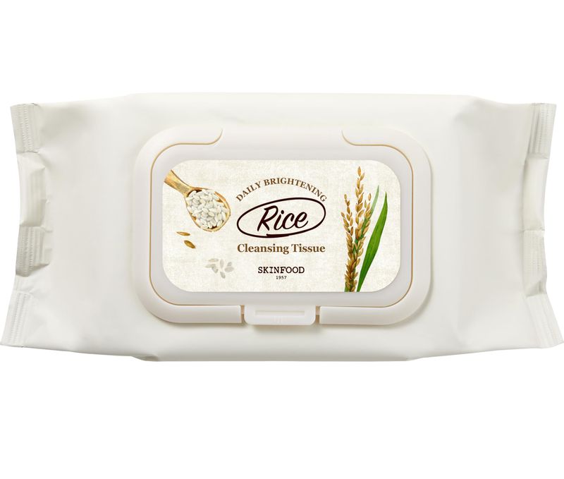 [SKINFOOD] RICE Brightening Facial Cleansing Tissue