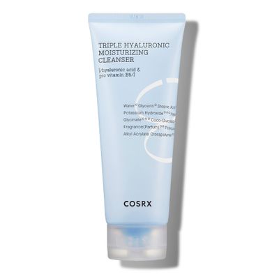 COSRX Hydrium Triple Hyaluronic Moisturizing Cleanser 5.07 fl.oz / 150ml | Daily Cleanser for Dry Skin with Hyaluronic Acid &amp; Vitamin B | Animal Testing Free, Paraben Free, Korean Skin Care