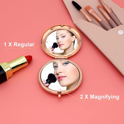 Bible Verse Gifts Christian Gift Inspirational Gift for Women Compact Mirror Religious Gift Baptism Gift for Girl Goddaughter Godmother Easter Prayer Birthday Gift Personal Makeup Mirror