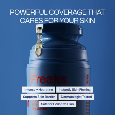 Freaks of Nature Deeper Dive Moisturizer Serum | 100% Natural Hydrating &amp; Firming Formula | Non-Comedogenic, Eco-Friendly, Reef-Safe, Cruelty-Free | Suitable for All Skin Types | 1.7 oz