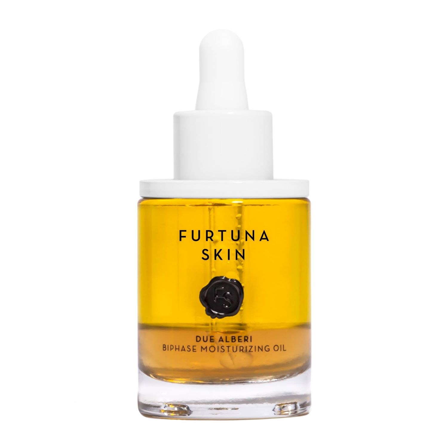 Furtuna Skin Biphase Moisturizing Oil - Hydrating, Plumping &amp; Protecting Face, Neck, and Decollete Oil, Vegan &amp; Cruelty-Free, Organic Olive Oil-Infused, 30ml
