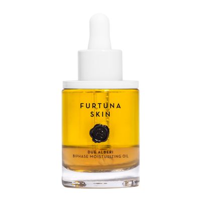 Furtuna Skin Biphase Moisturizing Oil - Hydrating, Plumping &amp; Protecting Face, Neck, and Decollete Oil, Vegan &amp; Cruelty-Free, Organic Olive Oil-Infused, 30ml