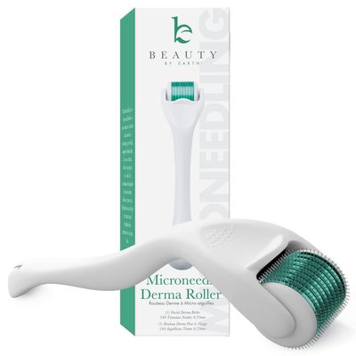 Derma Roller Microneedling Roller - Titanium 0.25mm Micro Needler Face Roller, Microneedle Roller for Skincare Tools for Face, Beard Roller Derma Roller