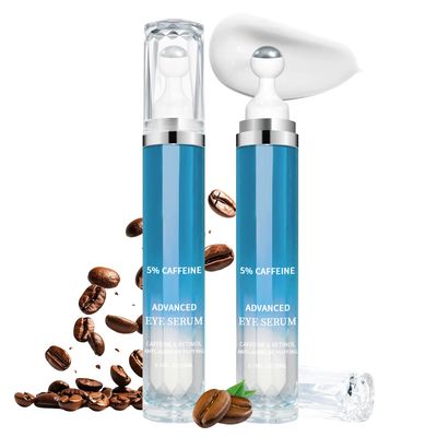 5% Caffeine Eye Cream Anti Aging, Eye Cream For Puffiness &amp; Bags Under Eyes, 2 PCS Caffeine Eye Serum With Under Eye Roller For Wrinkles, Fine Lines &amp; Dark Circles, Natural Eye Daily Care.