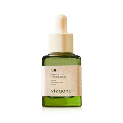 [ viegano ] Rejuvenating Serum with Bakuchiol Retinol Alternative | BAKUCHIOL + TOCOPHEROL | Targets Fines Lines &amp; Wrinkles | Korean Skincare for Elasticity &amp; Uneven texture| 100% Vegan | 35 mL