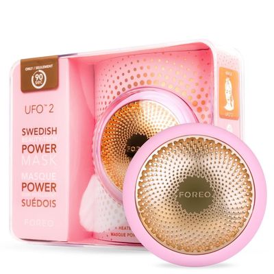 FOREO UFO 2 Supercharged Face Mask - Warming - Face Moisturizer - Dark Spot &amp; Acne Scar Treatment for Face - Anti Aging - Nourishing - Pearl Pink