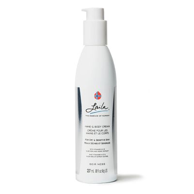 Geir Ness Laila Hand &amp; Body Cream - Skin Moisturizing and Nourishing Formula for Soft and Smooth Hands - Vitamin A &amp; E, Aloe Vera and Honey Extract