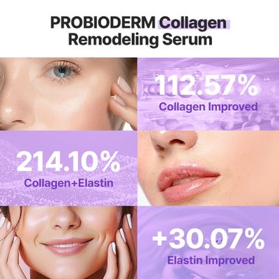 BIOHEAL BOH Probioderm Collagen Remodeling Serum 1.01 fl oz (30 ml) | Skin Firming Serum with Collagen & 12 Peptides for Pore Tightening & Smoothing | Hydrating & Lifting for Daily Skincare