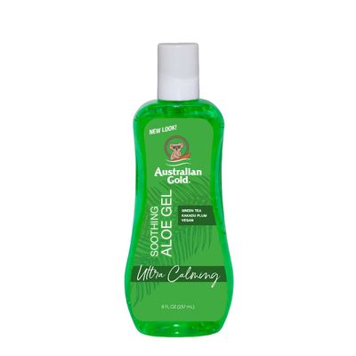 Australian Gold Soothing Aloe Vera After Sun Gel -Relieves Sunburn Pain and Hot &amp; Itchy Skin, Soothing Aloe After Sun Gel, 8 Fl Oz (A70623-1)