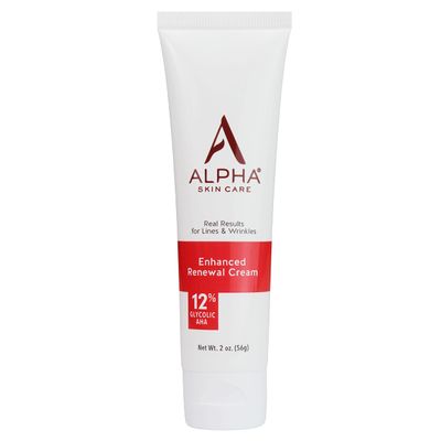 Alpha Skin Care Enhanced Renewal Cream | Anti-Aging Formula | 12% Glycolic Alpha Hydroxy Acid (AHA) | Reduces the Appearance of Lines &amp; Wrinkles | For Normal to Dry Skin | 2 Ounce (Pack of 1)