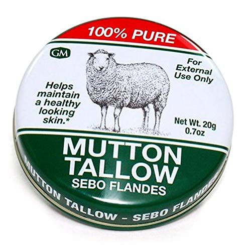 Germa Mutton Tallow Cream - 100% Pure Sebo Flandes Moisturizer for Hands &amp; Sunburn Relief, Adult Skin Care, 0.7oz