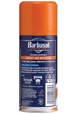 Barbasol Shave Cream 7 Ounce (Sensitive Skin, Pack of 3)
