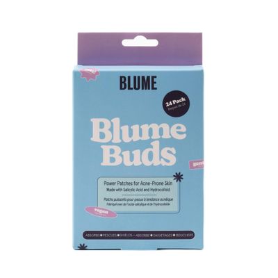 Blume Buds Hydrocolloid Pimple Patches - HSA FSA Eligible - Salicylic Acid Acne Patches - Calming Blemish Patches &amp; Zit Stickers for All Skin Types (24 count)